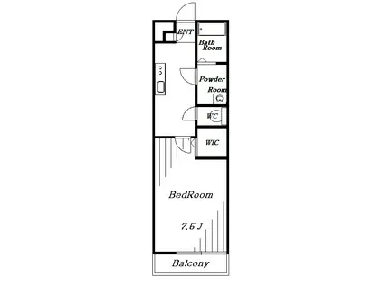 グレイス稲毛(1K/2階)の間取り写真