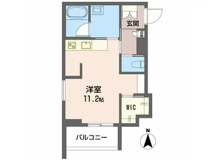 ブリリア長町(ワンルーム/3階)の間取り写真