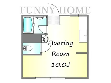 ベルハイム(ワンルーム/1階)の間取り写真