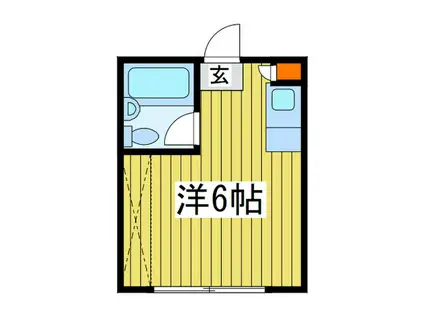 片野ビル(ワンルーム/3階)の間取り写真