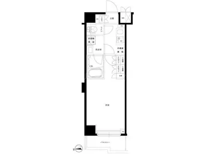 ルーブル横濱矢向(1K/5階)の間取り写真