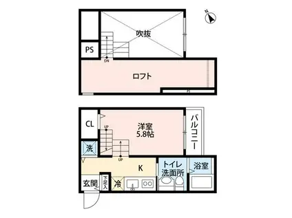 BAU HAUSE II(ワンルーム/1階)の間取り写真