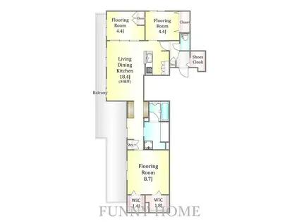  上目黒3丁目メゾン(3LDK/3階)の間取り写真