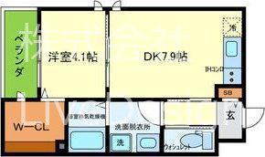 T-TRAD CASA(1DK/1階)の間取り写真