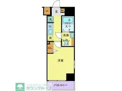 プレステージ西台ステーションフロント(1K/7階)の間取り写真