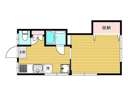 第三高浜荘(1K/2階)の間取り写真