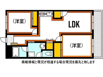 みのりマンション(2LDK/4階)の間取り写真