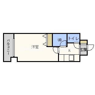 クリエイト21アテンドル梅田(1K/4階)の間取り写真