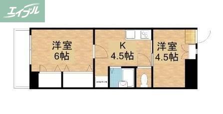 センチュリーふなばし(2K/7階)の間取り写真