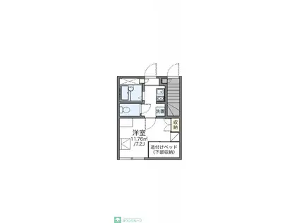 レオパレスコンフォート(1K/1階)の間取り写真