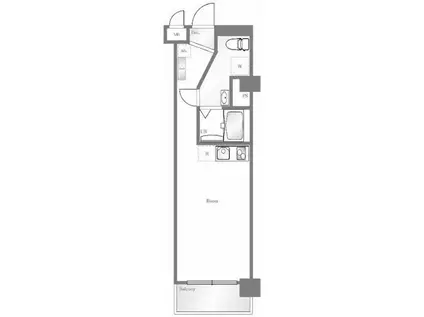キャッスルマンション代官山(ワンルーム/4階)の間取り写真