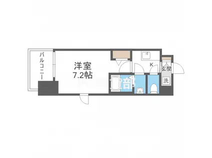 フォーリアライズ城東ファイン(1K/7階)の間取り写真