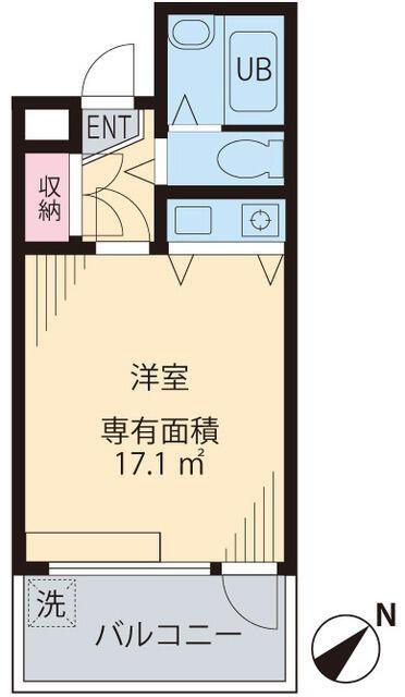 アティクス吉祥寺(ワンルーム/2階)の間取り写真
