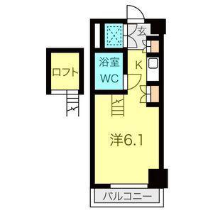 朝日プラザ名古屋ターミナルスクエア(ワンルーム/12階)の間取り写真