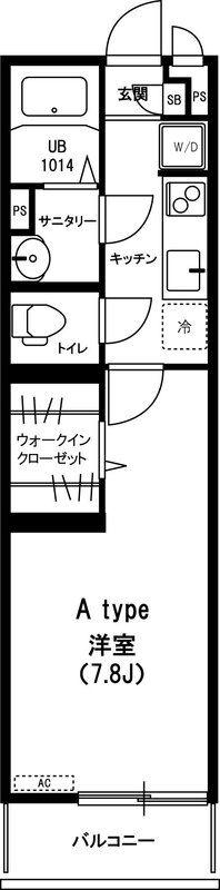 リブリ・桜レジデンス(1K/3階)の間取り写真