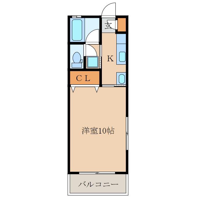 札元大丸マンション(1K/1階)の間取り写真