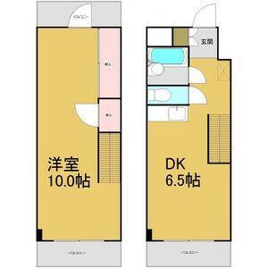 赤坂第一ビル(1DK/1階)の間取り写真