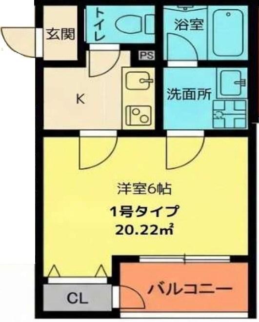 ALEGRIA尼崎西(1K/3階)の間取り写真