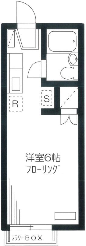 ラフィーネ品川(ワンルーム/1階)の間取り写真