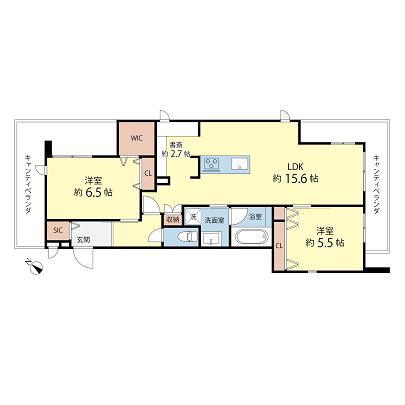 MAISON SOIL(2SLDK/3階)の間取り写真