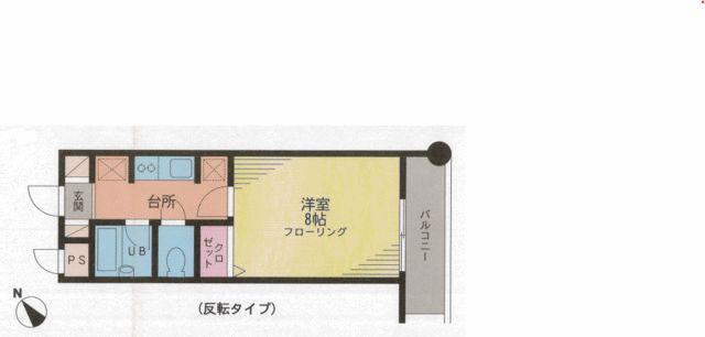 千歳パビリオン(1K/3階)の間取り写真