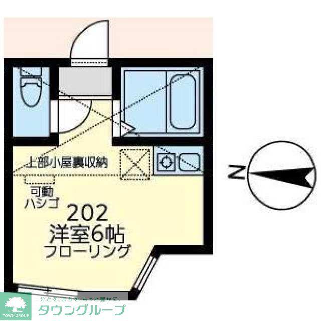 ユナイト保土ヶ谷ペレストロイカ(ワンルーム/2階)の間取り写真
