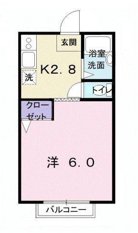 COOPフレンズ(1K/1階)の間取り写真