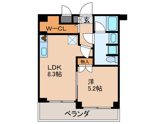 東京メトロ有楽町線 地下鉄成増駅 徒歩2分 7階建 築56年(1LDK/2階)の間取り写真