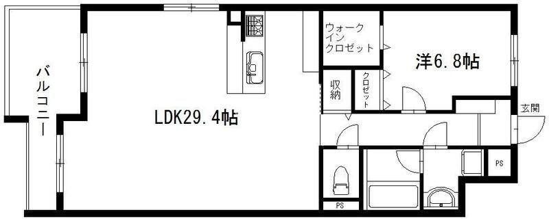 リーベンハイム・ガガ(1LDK/3階)の間取り写真