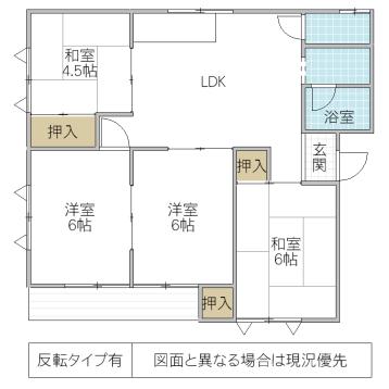 フォーライフ見和(4LDK/1階)の間取り写真