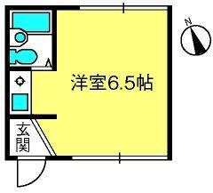 クラウンハイツ岩槻(ワンルーム/1階)の間取り写真