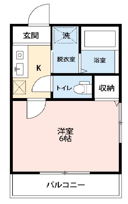 レジデンス・カメアリ(1K/2階)の間取り写真