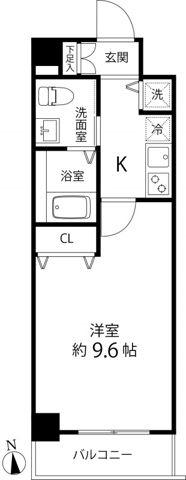 蓮根レジデンス(1K/3階)の間取り写真