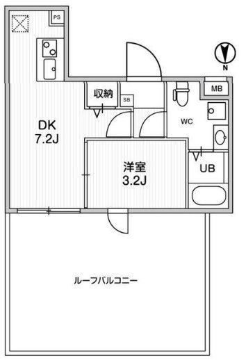 アルティザ葛西(1DK/3階)の間取り写真