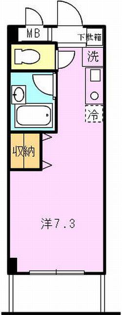 SAKAE21(1K/3階)の間取り写真