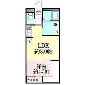 LAUGH TALE GRAN(1LDK/2階)の間取り写真