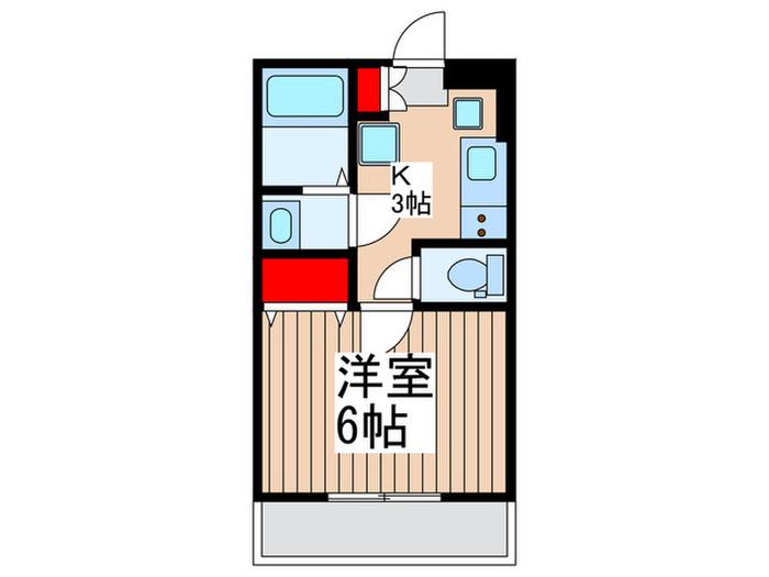 REIGETUII(1K/1階)の間取り写真