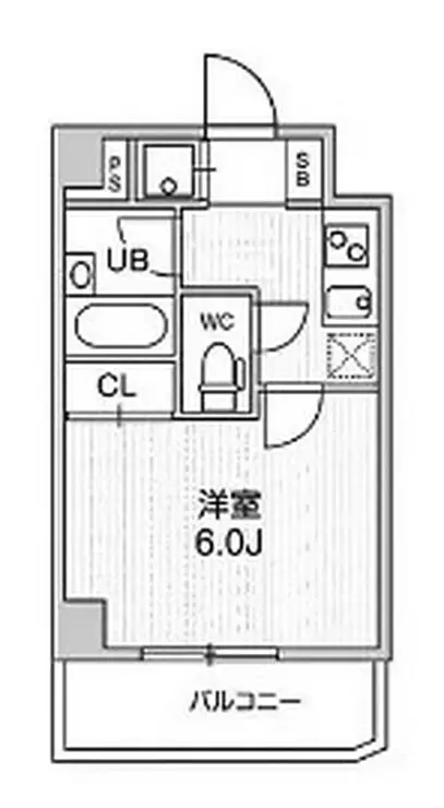 コンシェリア新橋 14階階 間取り