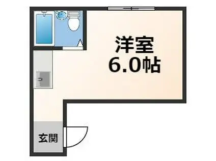 大宝小阪CTハウス(ワンルーム/4階)の間取り写真