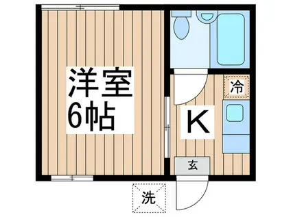 ハイツニシムラ(1K/2階)の間取り写真