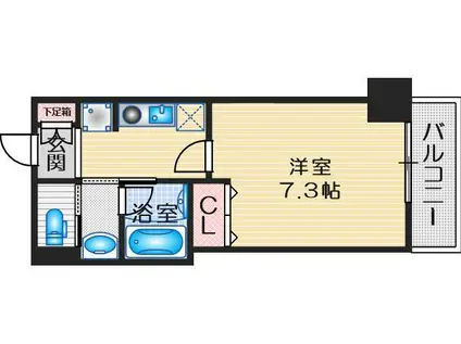 ファーストステージ江坂広芝町II(1K/5階)の間取り写真