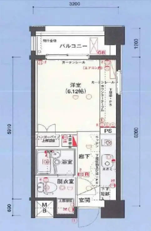 バージュアル武蔵小杉 4階階 間取り