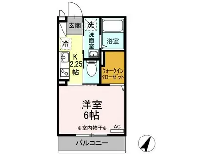 SIGNATURE 05 片倉レジデンス(1K/2階)の間取り写真