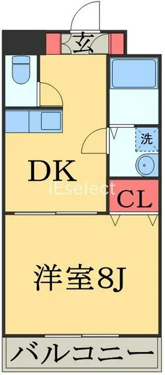 トーシンコーポ弁天 2階階 間取り