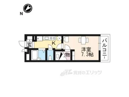 レオパレスOLIVEⅡ(1K/2階)の間取り写真