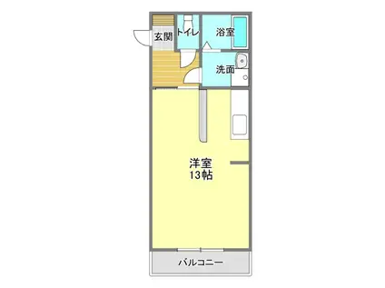 ロイヤルマンション植松(ワンルーム/3階)の間取り写真