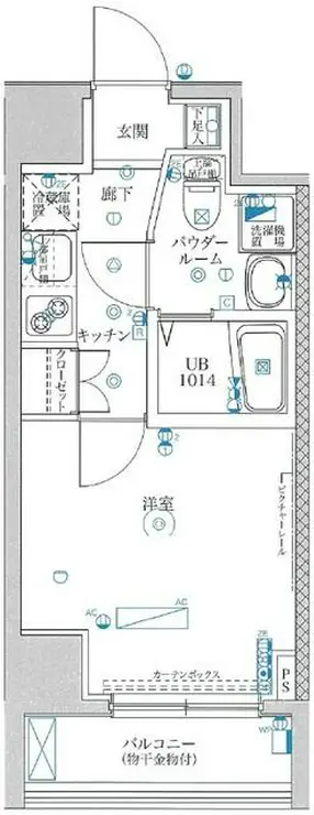 フェルクルール横浜新子安プレセダンヒルズ 7階階 間取り