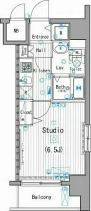 ガーラ・ステーション横濱桜木町 5階階 間取り