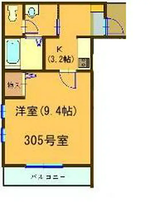 小町メゾン 3階階 間取り
