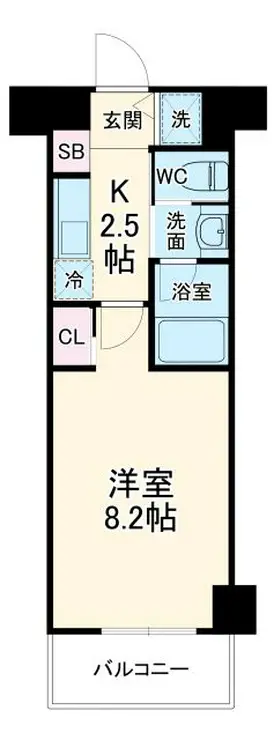 レジディア武蔵小杉 2階階 間取り